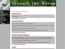 Tablet Screenshot of beneaththewaves.net